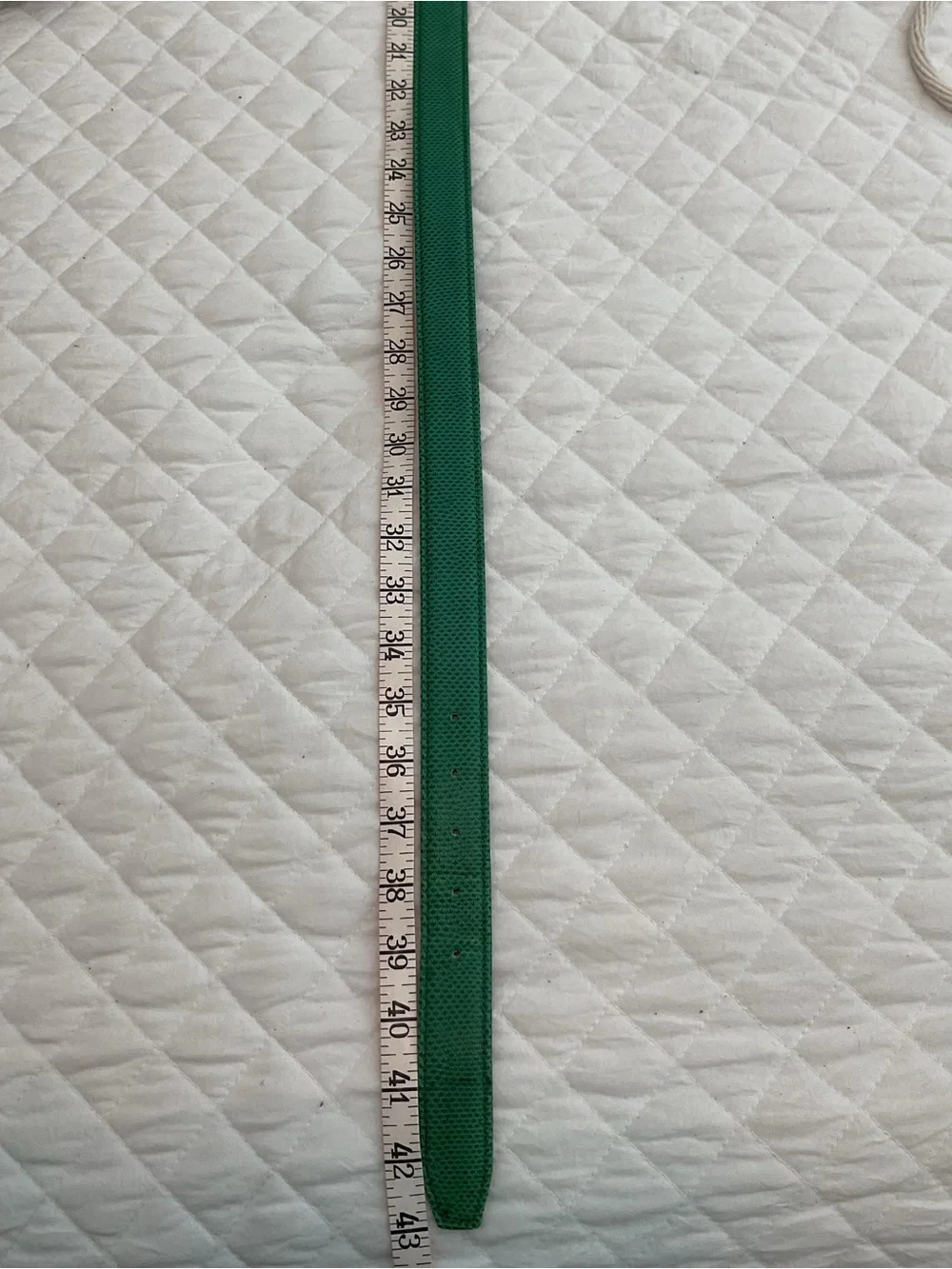 Vintage Carlisle Green textured Leather Belt  size XL